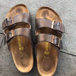 Newly Resoled Arizona Birkenstocks